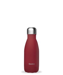 Qwetch Bouteille isotherme inox granit rouge 260ml - 10019